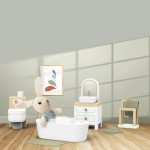 Dolls House Bathroom + 1 Character - Speedy Monkey